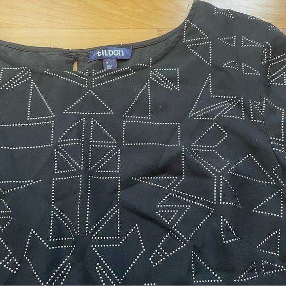 Tildon black dress with silver details - Picture 3 of 6